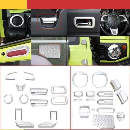 Fit For Suzuki Jimny 2019+ Silver ABS Interior & Exterior Decorative Cover