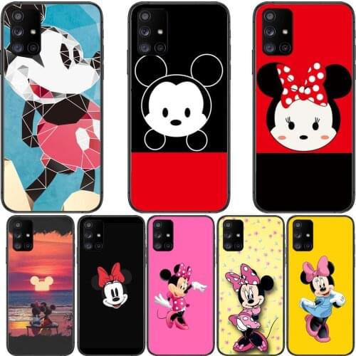 Smile Minnie Mouse Phone Case Hull For Samsung Galaxy A50 A51 A20 A71 A70 A40 A30 A31 A80 E 5G S Black Shell Art Cell Cove