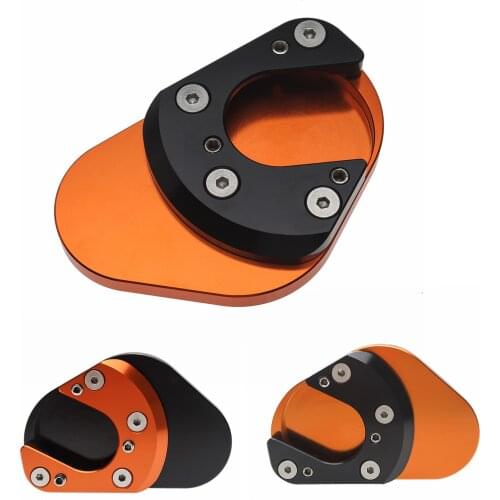 Motorcycle Parking Side Bracket Extension Pad Enlarged Plate For KTM Duke 125/200/390 12-17 690/SMC 08-14 RC 200/390 2014