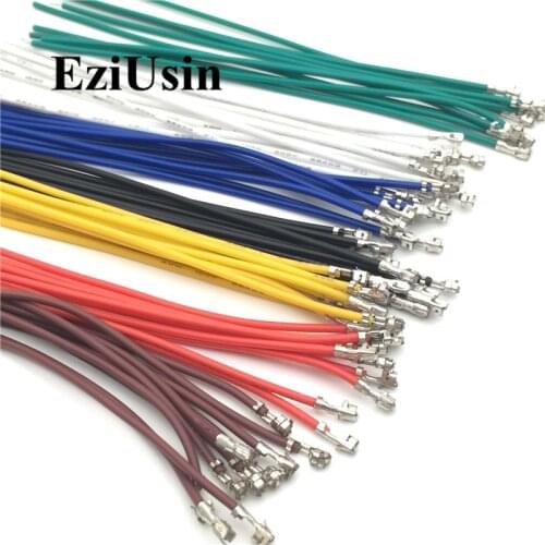 SH1.0 1.0mm Connector Crimping Terminal Electronic Wire Jst 28awg 80/100/150/200/300mm Single/double Head