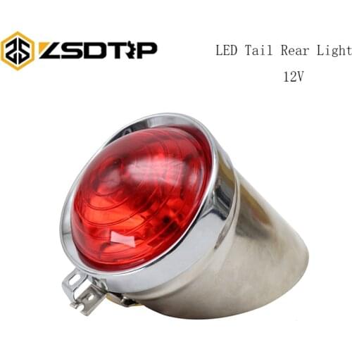 ZSDTRP 12V Motorcycle LED Tail Rear Light Cafe Racer Style Tail Brake Light Indicator Lamp Motorcycle Accessories For Ural BMW