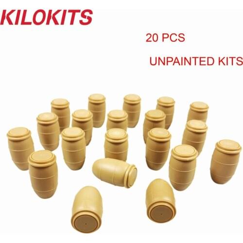 20PCS 1/72 Military Plastic Barrels Unpainted Model Kits for DIY Dioramas Scenery Toy Hobby Building Accessories Miniature Parts
