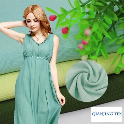 2018 New Arrival Time-limited Summer Dress 52 Colors 100d Chiffon Wholesale