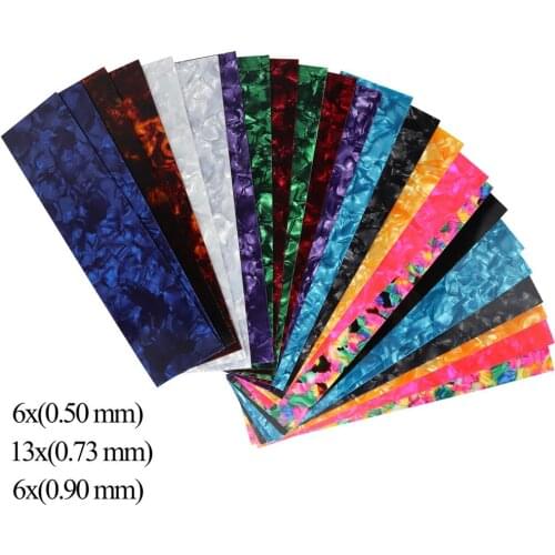 25pcs Guitar Pick Punch Sheets Musicians Recommended Light Celluloid Guitar Pick Strips
