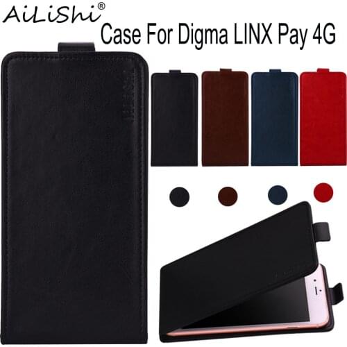AiLiShi Case For Digma LINX Pay 4G Luxury Flip Top Quality Leather Case Digma Exclusive 100% Phone Protect Cover Skin+Tracking