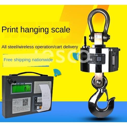 Electronic crane scale 3T 5T10T30T50T 15 tons with wireless printing crane scale hook scale 20 tons hanging scale