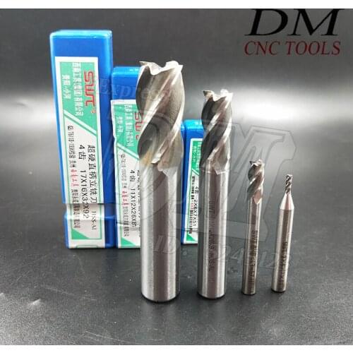 5.5 6 7mm Diameter End Mills Straight Shank Milling Cutters Tungsten Carbide Rod Wood Milling Cutter White Steel Milling Cutter
