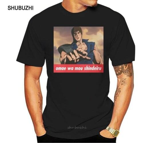 Fashion Cool Men T shirt Women Funny tshirt omae wa mou shindeiru Customized Printed T-Shirt