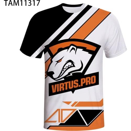 Camiseta Estampada De animé Para hombre, Camisa Negra Con Logotipo De Equipo Virtus Pro Dota 2, Talla S-3XLPrint, hip-hop