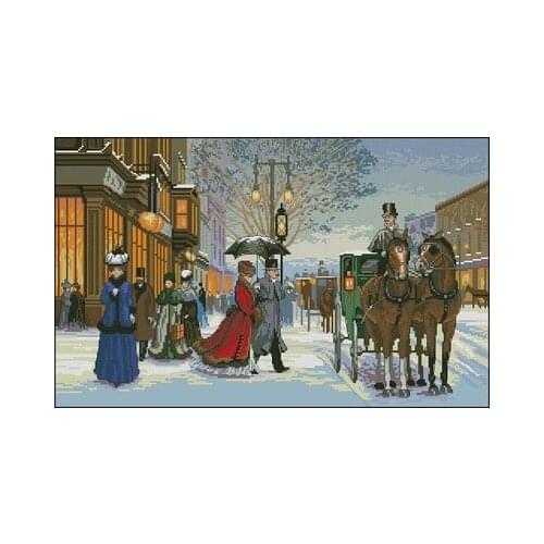 22-Dim-03821 Gracious Era(14CT) Counted Cross Stitch 11CT 14CT 18CT DIY Cross Stitch Kits Embroidery Needlework Sets