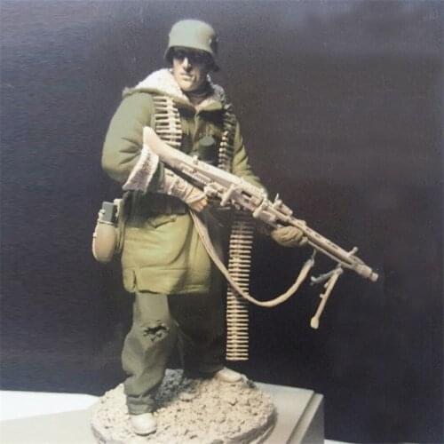 Unpainted Kharkiv Soldier Resin Figure 1/16 Scale Model Kit Assembly Models Kit Resin Colorless Self-Assembled Toy No.88