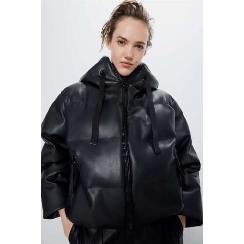 2020 New Winter Thick Fashion Zipper Coats Women Elegant Solid Color Long Sleeves Hood Keep Warm Cotton Simplicity