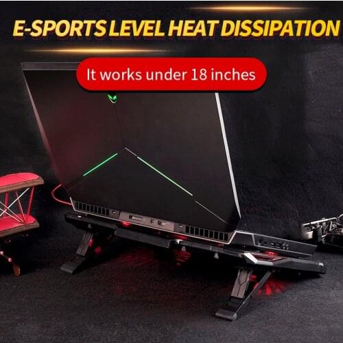 Cooling Pad Laptop Fan Cooler macbook air pro Notebook Rapid 11" 12" 13.3" 14" 15" 15.6" 17" 17.3" inch adjustable Laptop Stand