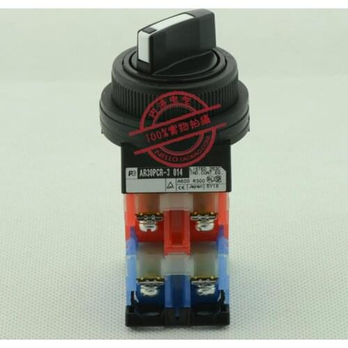 [ SANY ]Original Fuji FUJI segment selector switch 30mm 3 self-locking AR30PCR-3 014B 2NO2NC--10PCS/LOT