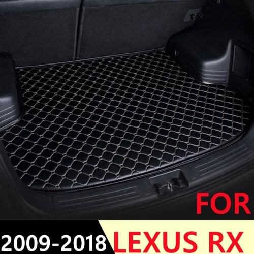 SJ Custom Waterproof Car Trunk Mat AUTO Tail Boot Tray Liner Cargo Carpet Pad Protector Fit For Lexus RX Series 2009 2010-2018