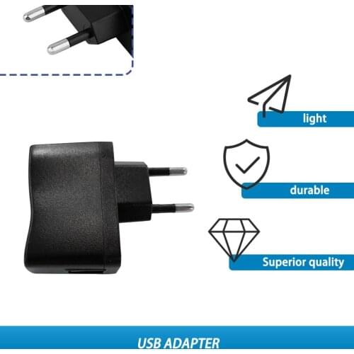 Light Weight AC/DC Adapters USB Wall Adapter MP3 Charger AC DC Power Supply EU/US Plug Suitable for DVs, mp3, cellphone, PDAs