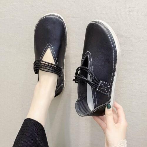 2019 Women Flats Shoes Woman Soft Boat Shoes Casual Flat Slip on Ladies Loafers Driving Light Footwear Zapatos De Mujer X9-77