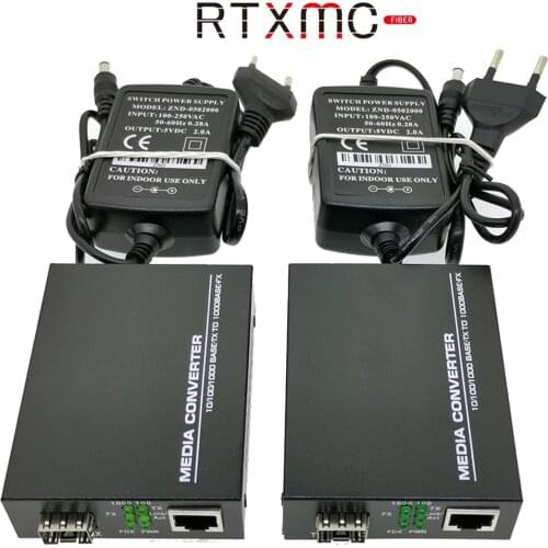 1 Pair SFP Fiber to RJ45 Converter gigabit SFP GPON/OLT media converter 1000Mbps Media converter Transceiver fiber Optica Switch