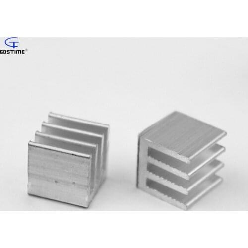 80pcs Memory Cooler RAM Heatsink 10X10X10mm Chipset Aluminum Heat Sink With 3M Tape Fans & Cooling