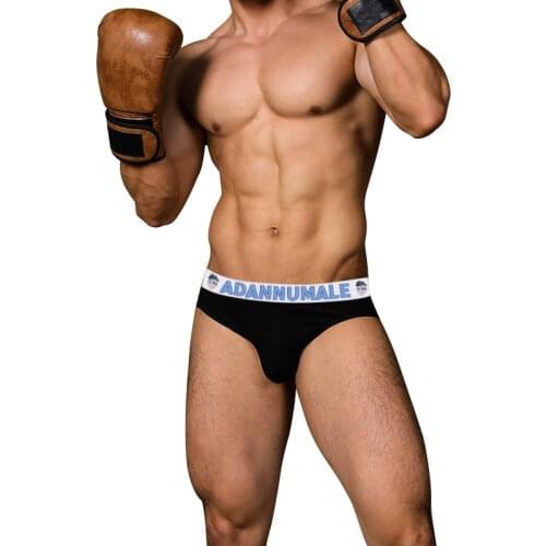 ADANNU Funny Underwear Man Cotton Men Briefs Sexy Mans Underpants Bikini Low Waist Gay Mens Underware Cuecas Quick Dry AD7101