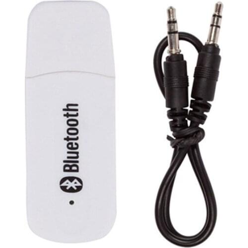 Bluetooth 2.1 Wireless 3.5mm Stereo Audio Music Receiver Car AUX Speaker Adapter USB Cable for PC Speaker For iPhone/iPad/iPod