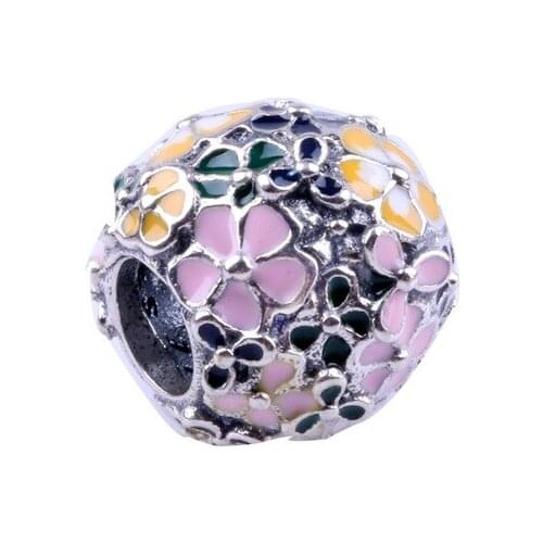 Bewill Authentic S925 sterling silver S925 sterling silver classic wreath beads Fit Original Charms Bracelet Necklace