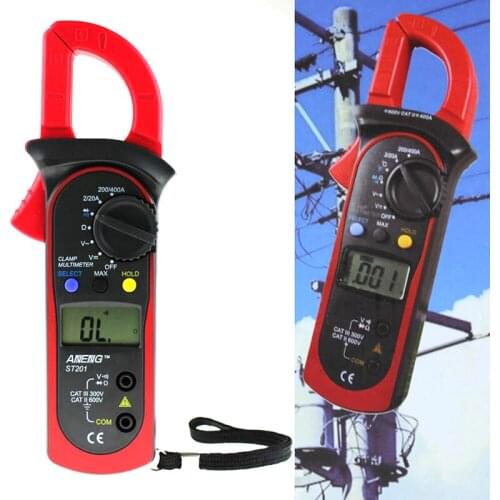 Digital LCD Disaplay Clamp AC/DC Multimeter Amp Volt Meter Resistance Tester