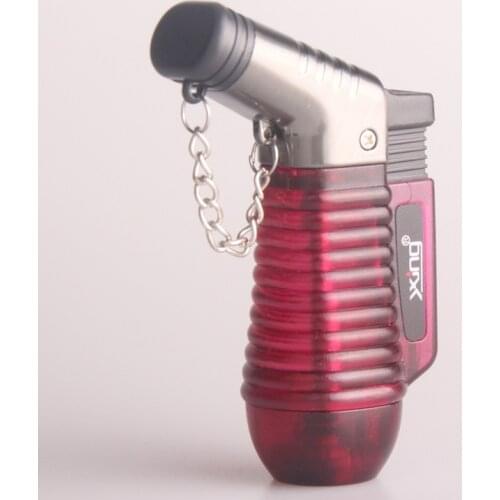 Welding Spray Gun Torch Turbo Double Straight Into The Lighter Inflatable Metal Windproof Isqueiro Metal Butane Gas Encendedores