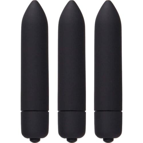 3 Pieces Mini Bullet Vibrator Massager Powerful Bullet Ball Vibrator Clitoris Stimulator with 10 Vibration Speed