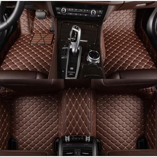 Flash mat leather car floor mats for Mitsubishi Pajero ASX Lancer SPORT EX Zinger FORTIS Outlander Grandis Galant car styling