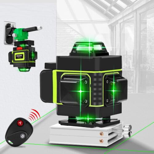 16/12 Lines 4D Laser Level green line SelfLeveling 360 Horizontal And Vertical Super Powerful Laser level green Beam laser level