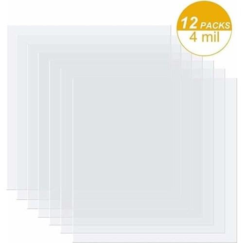 12 Pieces 4 mil Blank Stencil Material Mylar Template Sheets for Stencils(Size:12 x 12 inches)