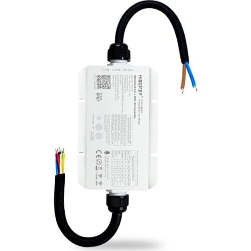 MiBoxer WL5-WP 5 in 1 WiFi LED Controller IP67 Waterproof DC12-36V 20A Support Amazon Alexa Goolge Voice Control