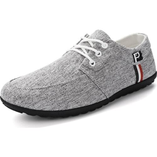 Men Casual Shoes Comfortable Canvas Shoes For Male Fashion Flat Brand Lace Up Zapatos de Hombre Mens Driving Sneakers New Shoes