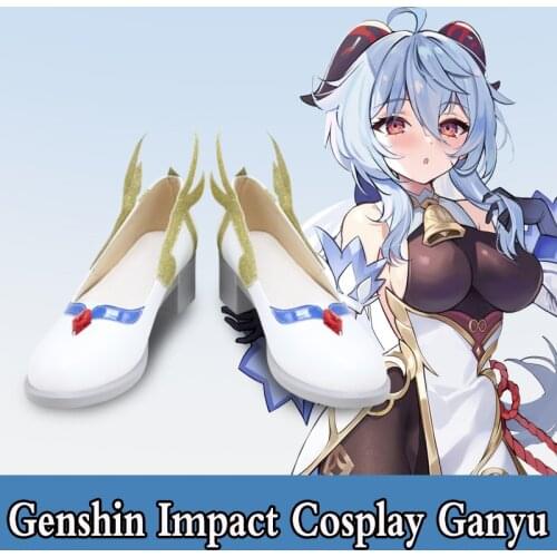 GANYU Cosplay Shoes New Game Genshin Impact Cosplay Props Anime Lolita Womens Shoes Boots Free Shipping