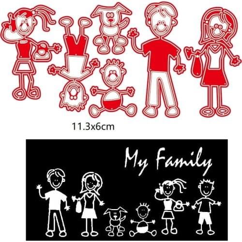 New Family members craft die metal cutting die scrapbook stamp carving paper card stamping die new DIY die