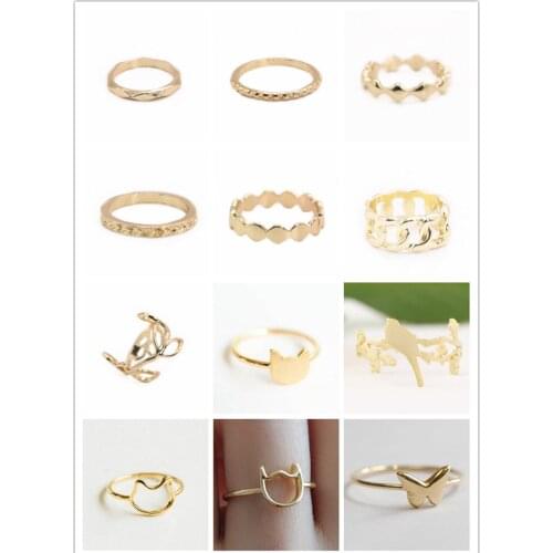 Single Piece Newly-designed Branch Cat Bird Butterfly Animals and insects Series Ring Wedding Bands