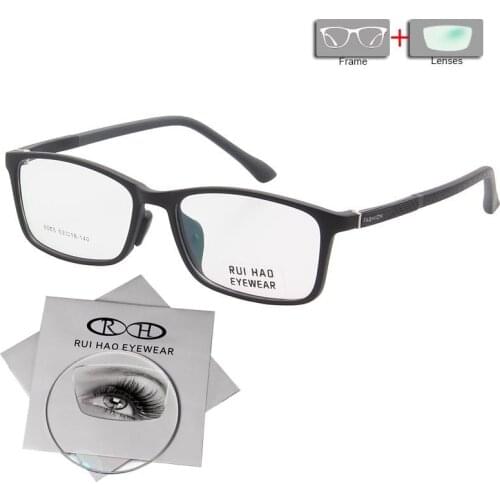 TR90 Prescription Glasses Customize Myopia Hyperopia Eyeglasses Fill Resin Lenses Unisex Leisure Spectacles 6005