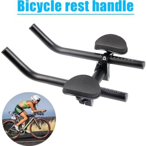 Aluminum Alloy Long-distance Bike Rest Bar Splits Detachable Tt Handlebar For Bicycle Bike Handlebars Manillar Carbono