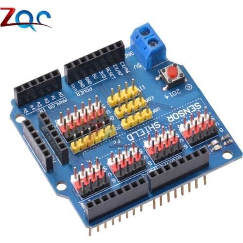 V5 Sensor Shield Expansion Board Shield For Arduino UNO R3 V5.0 Electronic Module Sensor Shield V5 Expansion board One