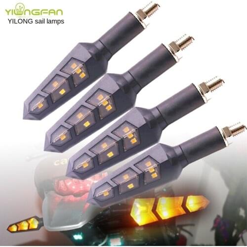 Spot Supply 6led Motorcycle Beach off-Road Vehicle Steering Direction Signals Led Triangle Long Turn Signal