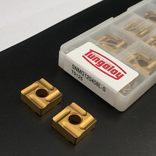 Sale 100% Original 10PCS SNMG120408L-S T9125 CNC Lathe Tools High Quality Carbide Inserts External Turning Tools Steel Parts