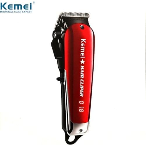 Kemei Professional Hair Clipper Electric Cordless Hair Trimmer LED Hair Clipper Carbon Steel Blade Hairdressing Machine