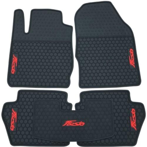 Custom Rubber Car Floor Mats for 2009-2020 Year Ford Fiesta No Odor Waterproof Carpets