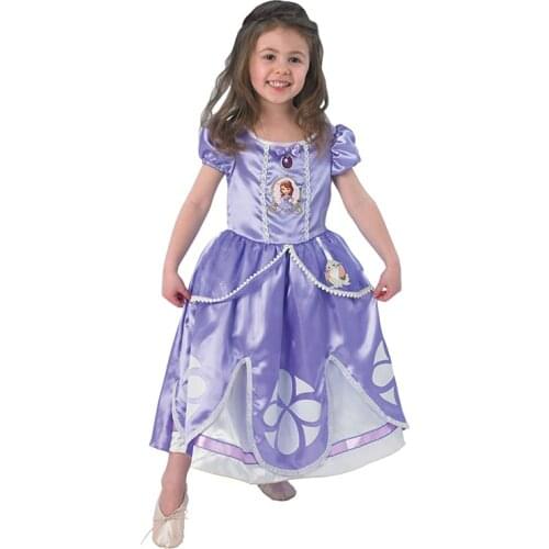 Snailify Princess Sofia Dress For 3-6 Years Old Purple Girls Sofia The First Costume Halloween Costume For Kids