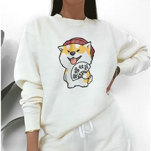 Hoodies For Teen Girls Sweatshirt Shiba Inu Hoodie Chinese Streetwear Unisex Anime Cosplay Vogue Jacket Cute Corgi Sweatshirt