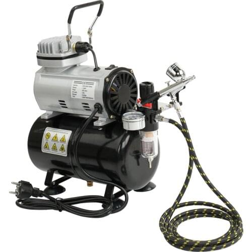 EU High-efficiency Oil-less Quiet Air Compressor High-pressure Pump Woodwork Air Spray Paint Compressor Blast Pump Set
