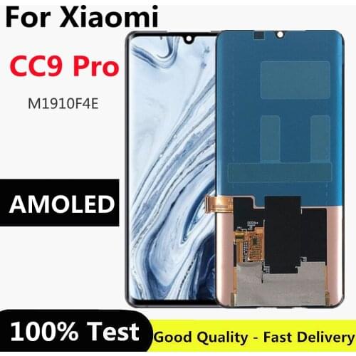 6.47" AMOLED For Xiaomi Mi CC9 Pro LCD Display Touch Screen Digitizer For Xiaomi M1910F4E CC9 Pro lcd