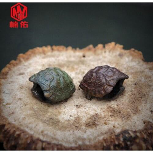 1PCS Retro Bronze Bronze Turtle Shell Paracord Knife Beads Outdoor Survival Tool Accessories Car Key Pendant