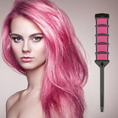 1PCS Temporary Hair 6 Color Comb Dye Kits Disposable Cosplay Party Hair Dyeing Personal Salon Use Crayon Hair Dyeing Tool TXTB1
